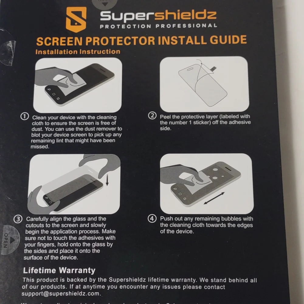 SuperShieldz glass screen protector for Samsung Galaxy Tab A 8.0 2-pack NIB